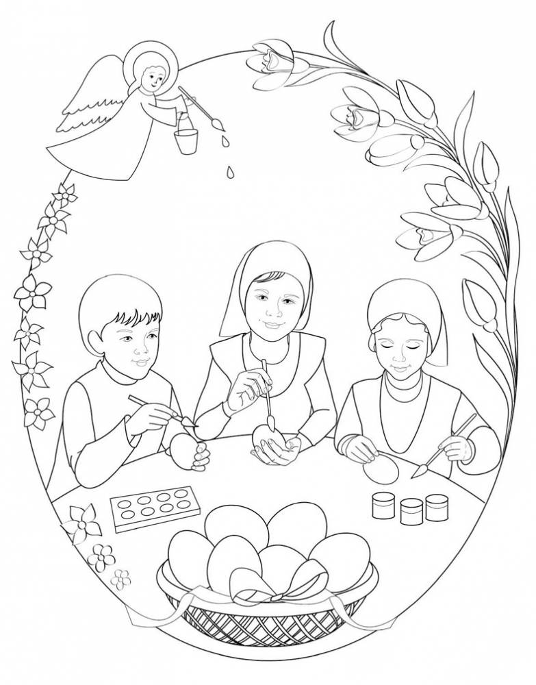 Розмальовки на тему великдень: 100 великодніх розмальовок для дітей Розмальовки на тему великдень: 100 великодніх розмальовок для дітей