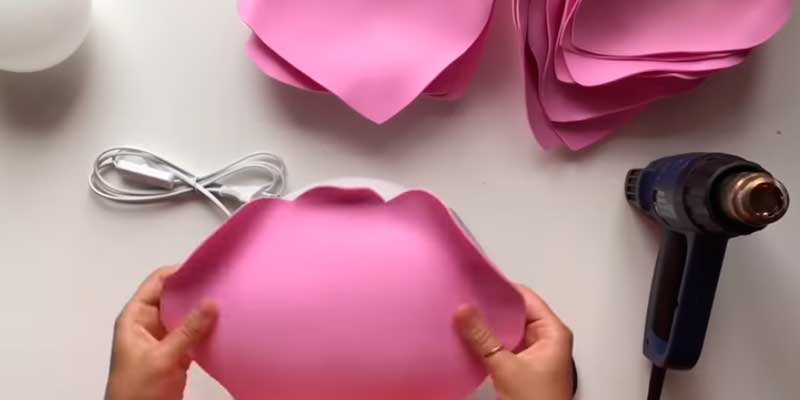 Світильник з фоамирана своїми руками: 7 майстер класів простих і красивих Світильник з фоамирана своїми руками: 7 майстер класів простих і красивих