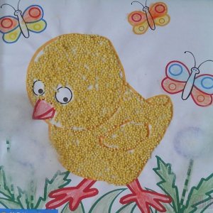 Аплікація до великодня з шаблонами своїми руками Аплікація до великодня з шаблонами своїми руками