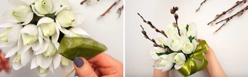 Проліски з гофрованого паперу своїми руками: 4 кращих МК Проліски з гофрованого паперу своїми руками: 4 кращих МК