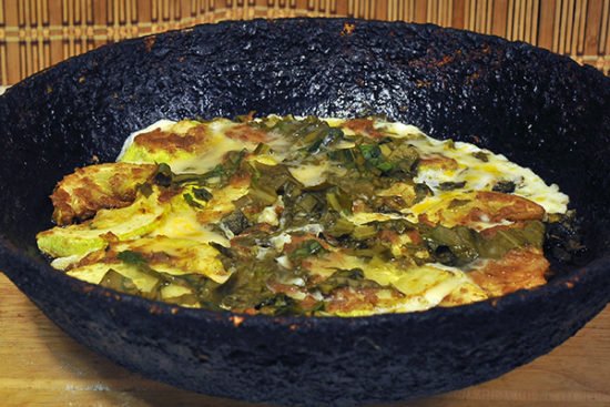 Весняний омлет з кабачками