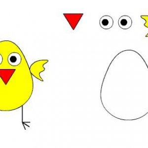 Аплікація до великодня з шаблонами своїми руками Аплікація до великодня з шаблонами своїми руками