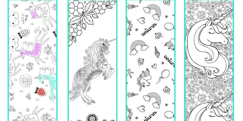 Закладка єдиноріг з паперу шаблони, роздруківки і схема орігамі Закладка єдиноріг з паперу шаблони, роздруківки і схема орігамі