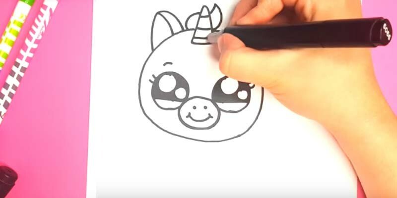 Як намалювати няшного єдинорога легко і просто Як намалювати няшного єдинорога легко і просто