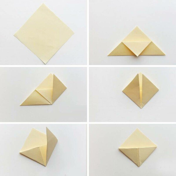 Закладка єдиноріг з паперу шаблони, роздруківки і схема орігамі Закладка єдиноріг з паперу шаблони, роздруківки і схема орігамі