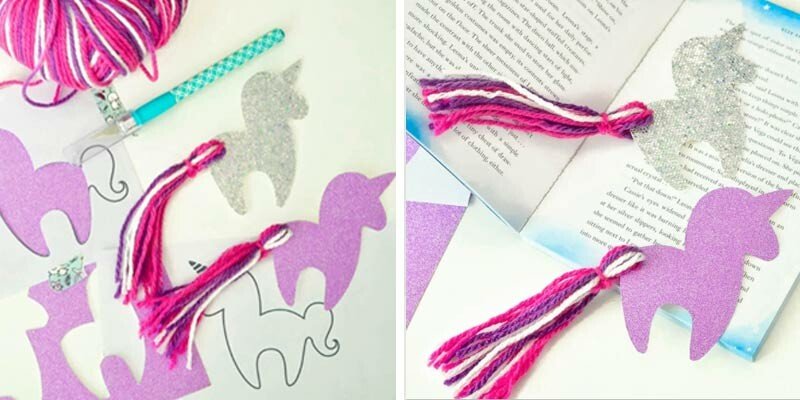 Закладка єдиноріг з паперу шаблони, роздруківки і схема орігамі Закладка єдиноріг з паперу шаблони, роздруківки і схема орігамі