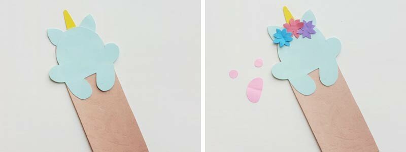 Закладка єдиноріг з паперу шаблони, роздруківки і схема орігамі Закладка єдиноріг з паперу шаблони, роздруківки і схема орігамі