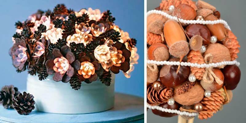 Осінні вироби з шишок своїми руками для школи та дитячого садка Осінні вироби з шишок своїми руками для школи та дитячого садка