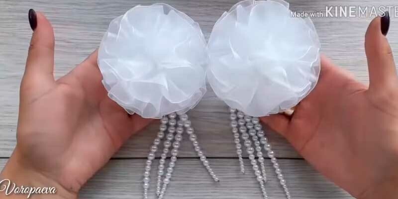 Бант з органзи своїми руками — майстер класи для початківців