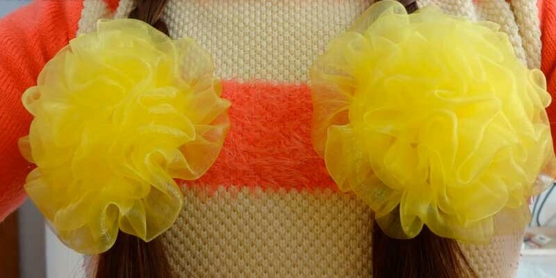 Бант з органзи своїми руками — майстер класи для початківців