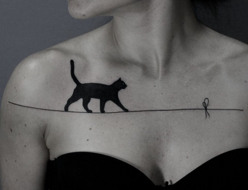 Жіночі тату на ключиці цікаві ідеї (70 фото) Жіночі тату на ключиці цікаві ідеї (70 фото)