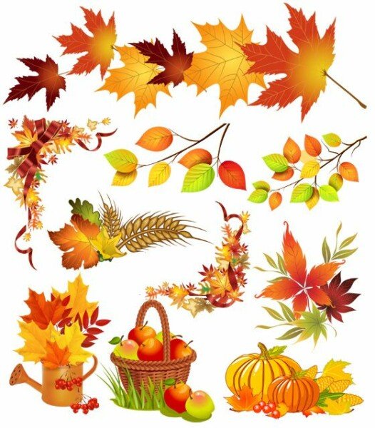 Осіннє листя з паперу: шаблони та трафарети для вирізання