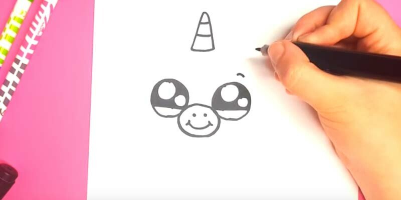 Як намалювати няшного єдинорога легко і просто Як намалювати няшного єдинорога легко і просто