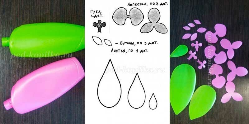 Квіти з пластикових пляшок покроково для початківців — майстер класи для саду та городу