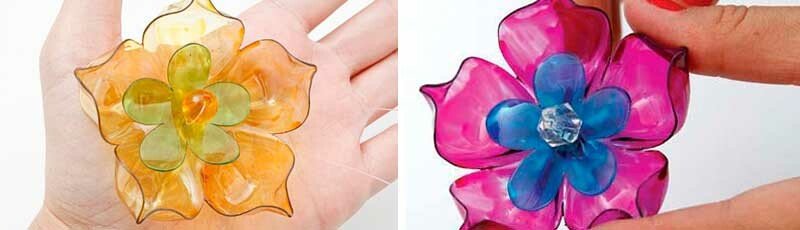 Квіти з пластикових пляшок покроково для початківців — майстер класи для саду та городу