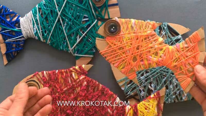 Як зробити рибку з паперу своїми руками + шаблон рибка для вирізання