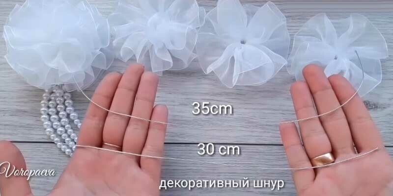 Бант з органзи своїми руками — майстер класи для початківців Бант з органзи своїми руками — майстер класи для початківців