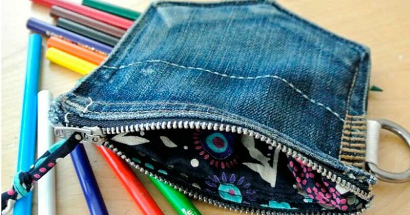Пенал з джинсової тканини (джинсів) своїми руками: 8 майстер класів