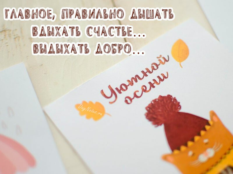 Листівки з добрим осіннім ранком і гарним настроєм (нові та гарні)