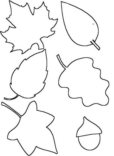 Осіннє листя з паперу: шаблони та трафарети для вирізання