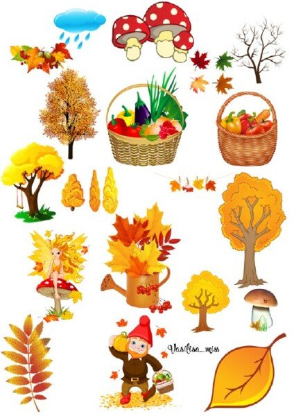 Осіннє листя з паперу: шаблони та трафарети для вирізання