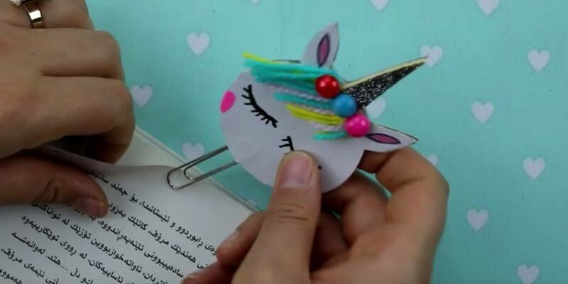 Закладка єдиноріг з паперу шаблони, роздруківки і схема орігамі Закладка єдиноріг з паперу шаблони, роздруківки і схема орігамі