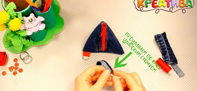 Пенал з джинсової тканини (джинсів) своїми руками: 8 майстер класів