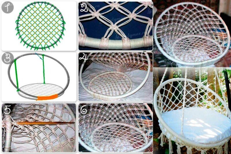 Плетений Гамак своїми руками — покрокова інструкція в техніці макраме Плетений Гамак своїми руками — покрокова інструкція в техніці макраме