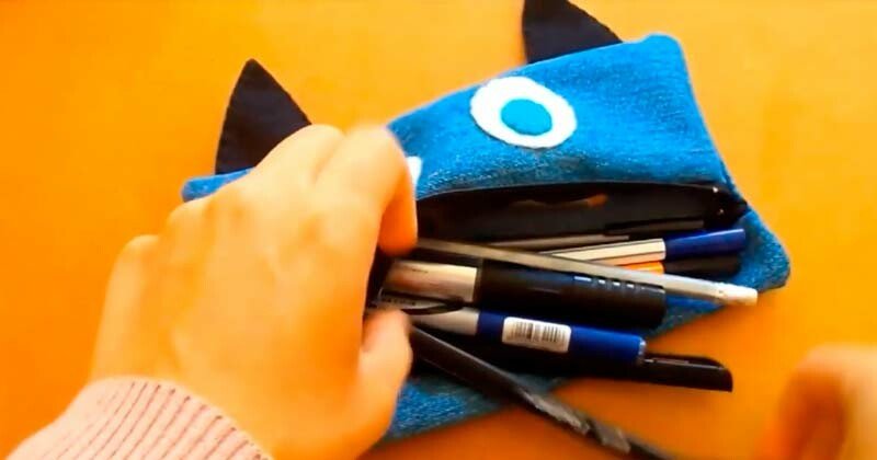 Пенал з джинсової тканини (джинсів) своїми руками: 8 майстер класів