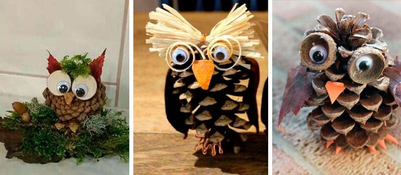 Осінні вироби з шишок своїми руками для школи та дитячого садка Осінні вироби з шишок своїми руками для школи та дитячого садка