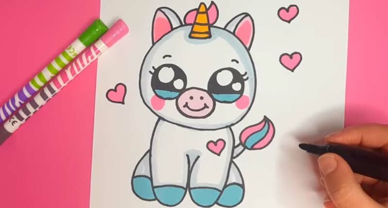 Як намалювати няшного єдинорога   легко і просто