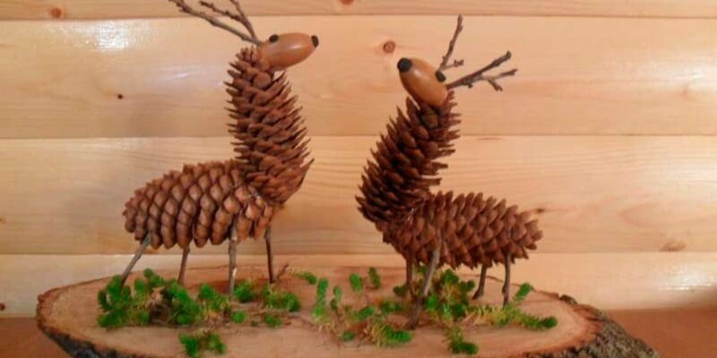 Осінні вироби з шишок своїми руками для школи та дитячого садка Осінні вироби з шишок своїми руками для школи та дитячого садка