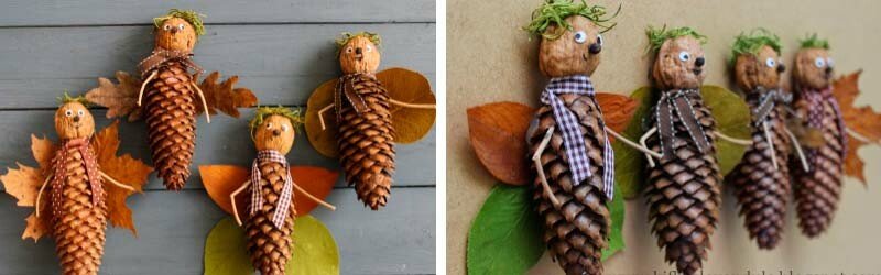 Осінні вироби з шишок своїми руками для школи та дитячого садка Осінні вироби з шишок своїми руками для школи та дитячого садка