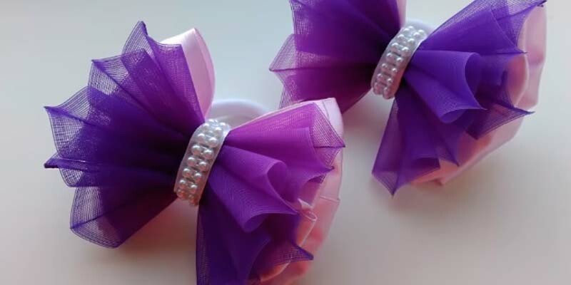 Бант з органзи своїми руками — майстер класи для початківців