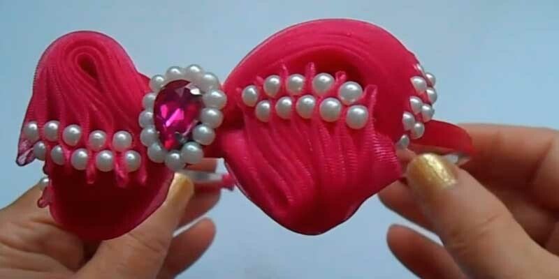 Бант з органзи своїми руками — майстер класи для початківців