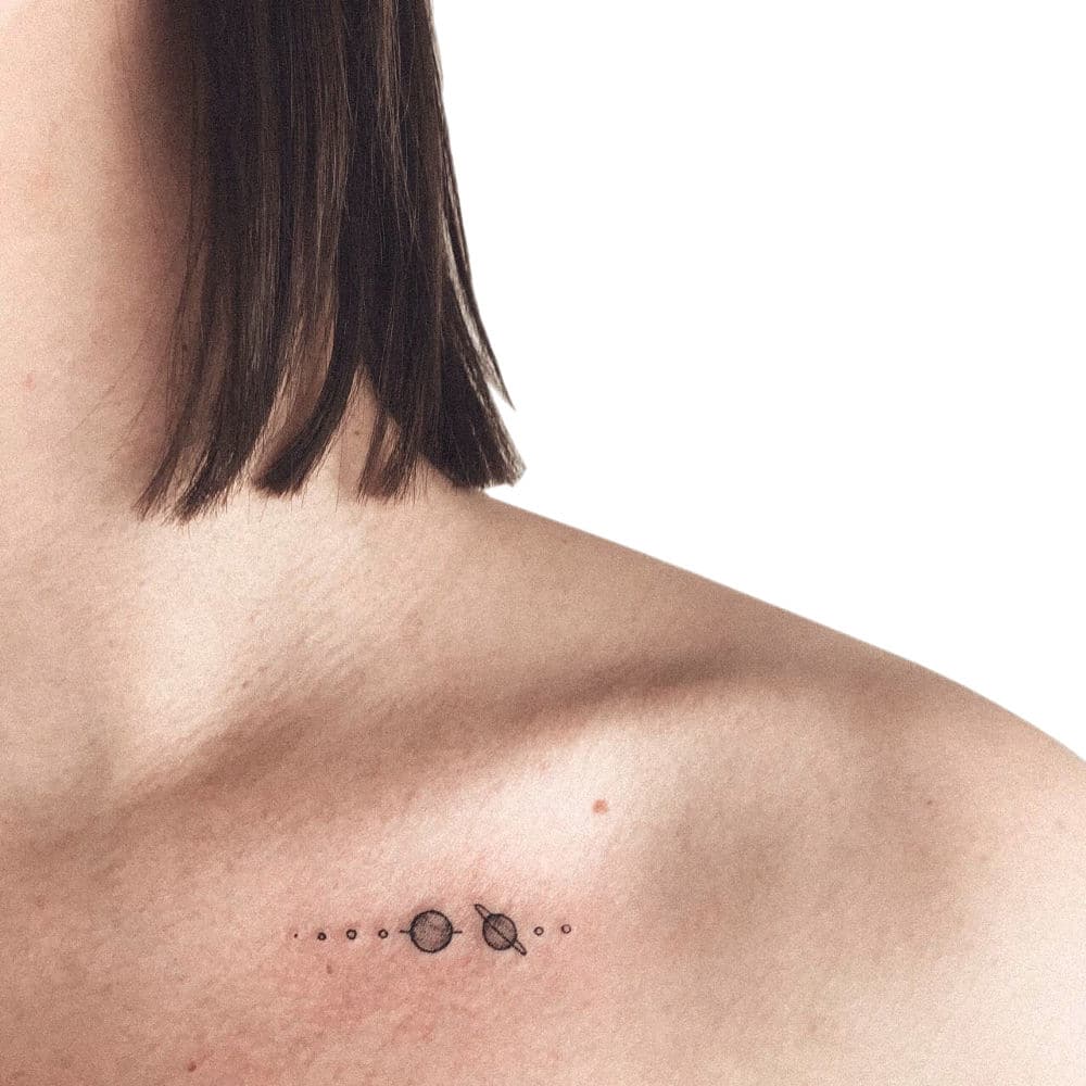 Жіночі тату на ключиці цікаві ідеї (70 фото) Жіночі тату на ключиці цікаві ідеї (70 фото)