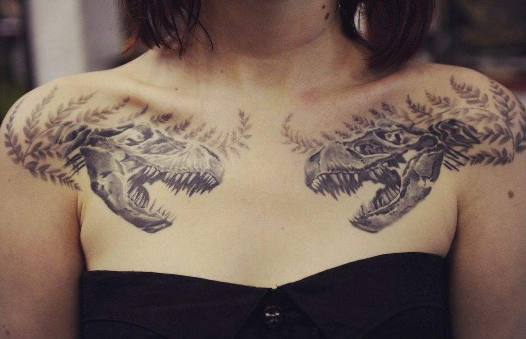 Жіночі тату на ключиці цікаві ідеї (70 фото) Жіночі тату на ключиці цікаві ідеї (70 фото)