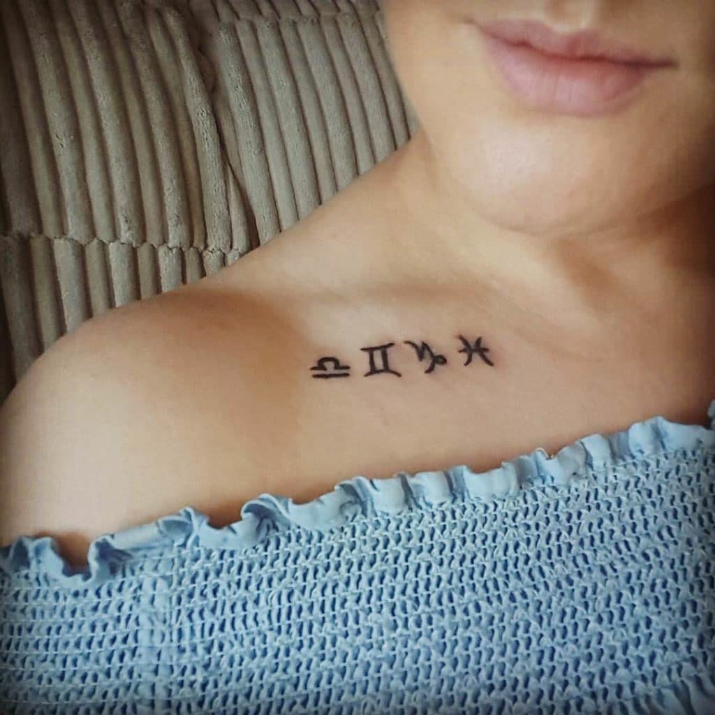 Жіночі тату на ключиці цікаві ідеї (70 фото) Жіночі тату на ключиці цікаві ідеї (70 фото)