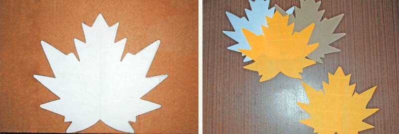 Осіннє листя з паперу: шаблони та трафарети для вирізання Осіннє листя з паперу: шаблони та трафарети для вирізання