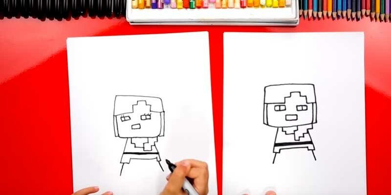 Як намалювати майнкрафт Стіва, Алекс, скіни по клітинках і олівцем Як намалювати майнкрафт Стіва, Алекс, скіни по клітинках і олівцем