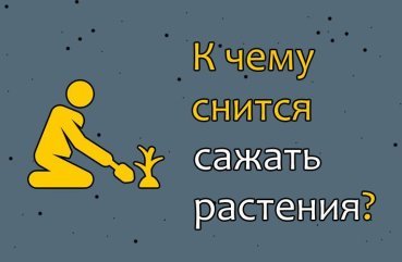 До чого уві сні садити рослини — ТОП 33 вірних трактувань