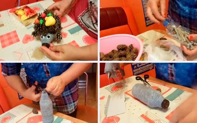 Вироби з природного матеріалу на тему осінь для дитячого садка і школи Вироби з природного матеріалу на тему осінь для дитячого садка і школи