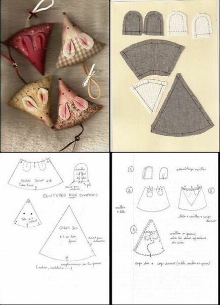 Мишка з фетру своїми руками з викрійками — символ 2020 року Мишка з фетру своїми руками з викрійками — символ 2020 року