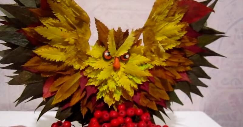 Вироби з природного матеріалу на тему осінь для дитячого садка і школи Вироби з природного матеріалу на тему осінь для дитячого садка і школи