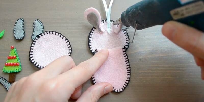 Мишка з фетру своїми руками з викрійками — символ 2020 року Мишка з фетру своїми руками з викрійками — символ 2020 року