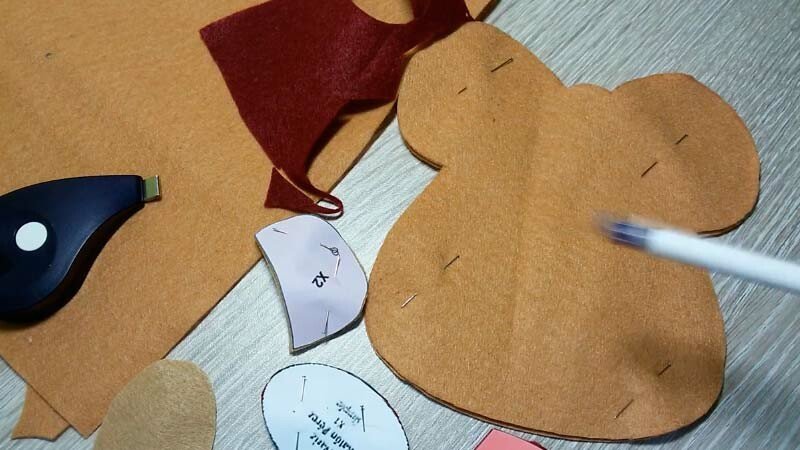 Мишка з фетру своїми руками з викрійками — символ 2020 року Мишка з фетру своїми руками з викрійками — символ 2020 року