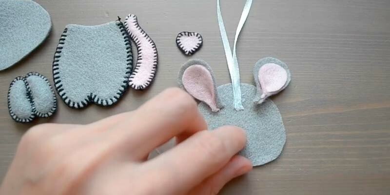 Мишка з фетру своїми руками з викрійками — символ 2020 року Мишка з фетру своїми руками з викрійками — символ 2020 року