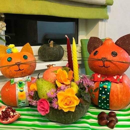 Вироби з гарбуза в дитячий сад і на виставку в школу: 100 ідей на тему осінь Вироби з гарбуза в дитячий сад і на виставку в школу: 100 ідей на тему осінь