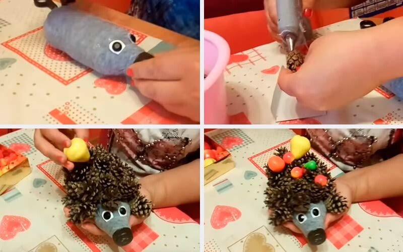 Вироби з природного матеріалу на тему осінь для дитячого садка і школи