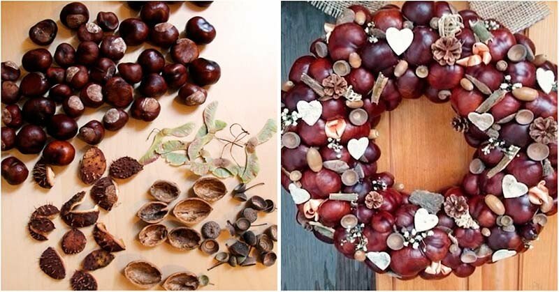 Вироби з каштанів на тему осінь у дитячий садок та школу